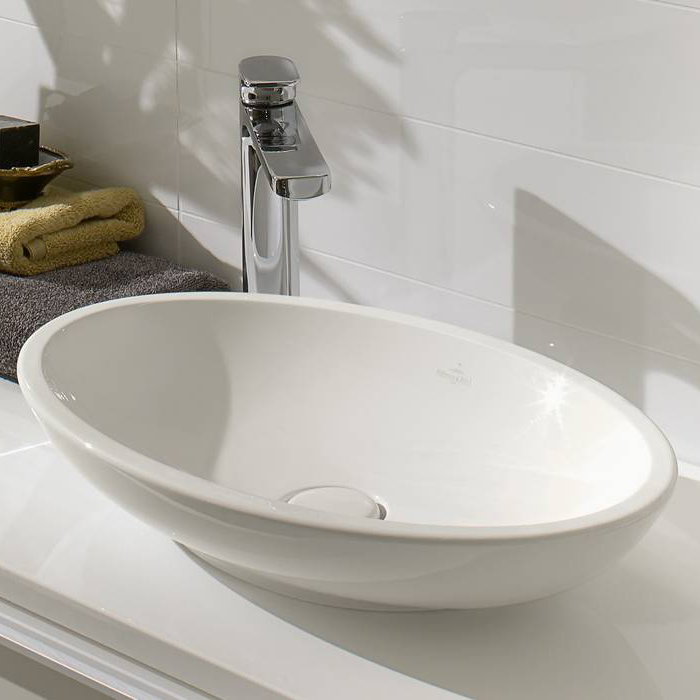 Villeroy&Boch Loop Friends Раковина 63х43 см, без отв., с переливом, с антигрязевым покрытием CeramicPlus, цвет: белый