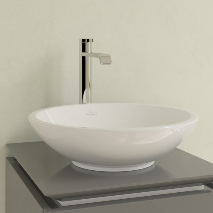 Villeroy&Boch Loop&Friends Раковина 39x21.5 см, без отв., встраиваемая, с переливом, с антигрязевым покрытием CeramicPlus, цвет: белый