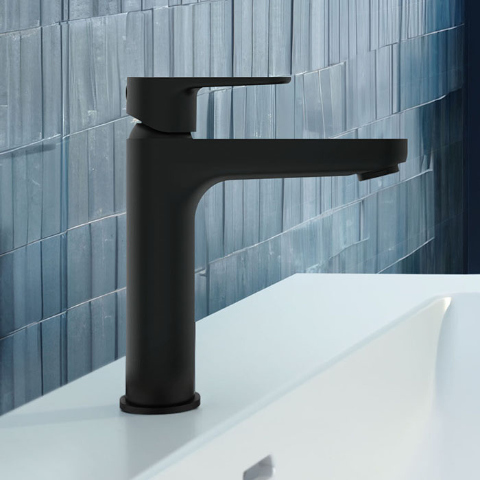 Ideal Standard Cerafine O Смеситель для раковины, на 1 отв., с донным клапаном, цвет: Черный матовый
