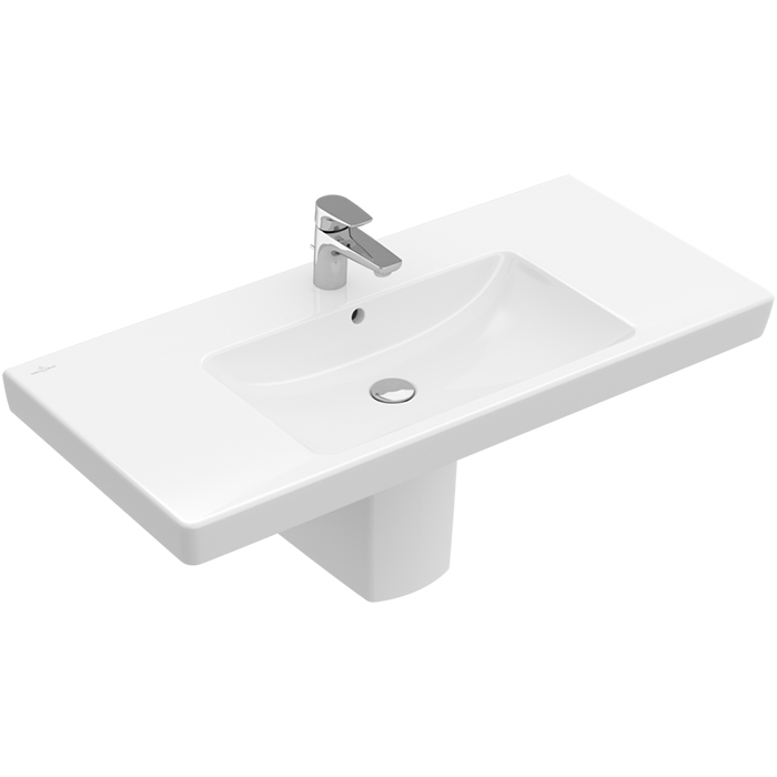 Villeroy&Boch Subway 2.0 Раковина 100x47 см, 1 отв., с переливом, цвет: белый