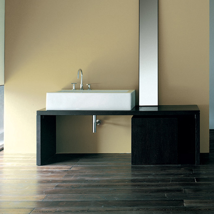 Flaminia Acquagrande Раковина 101x56x20 см, 3 отв., подвесная, цвет: белый