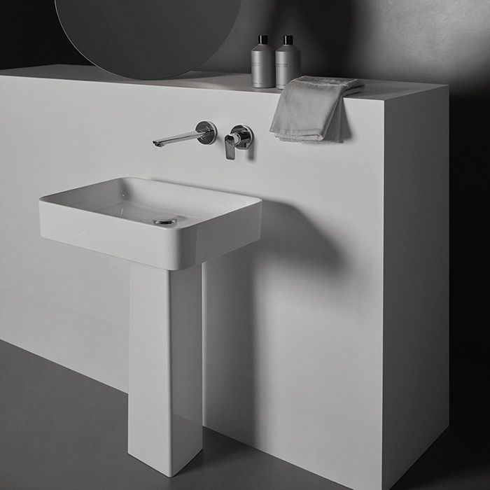 Ideal Standard Conca Раковина 60х40х12см., накладная, без отв., прямоугольная, с крепежом, цвет: белый матовый