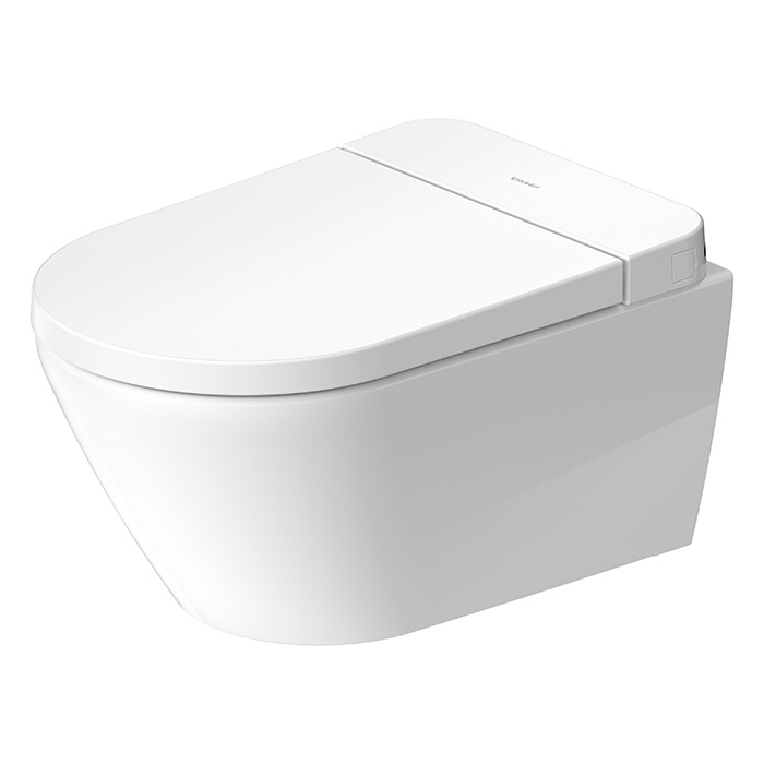 Duravit SensoWash Унитаз подвесной, безободковый, с сиденьем Sensowash, инсталляцией и клавишей, покрытие Hygieneglaze, цвет: белый