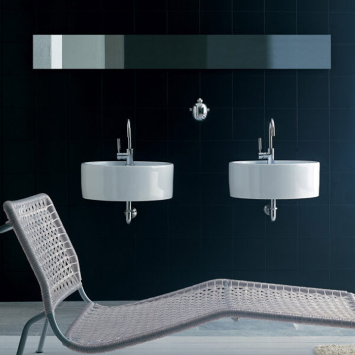 Flaminia Twin Раковина 52.5x20 см, 1 отв., цвет: белый