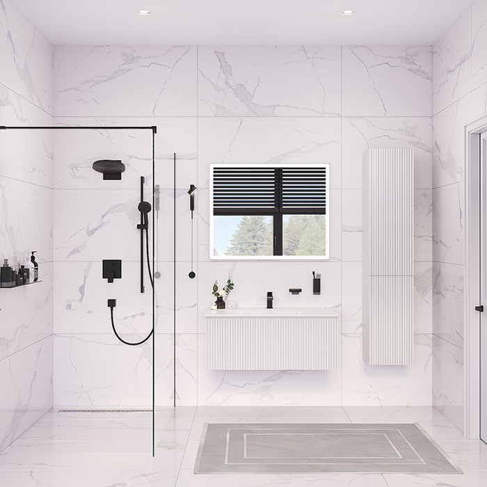 TW Shape Комплект мебели 102х52см., подвесной, с раковиной, 1 выдвиж. ящиком, механизмом push-to-open, цвет: белый матовый