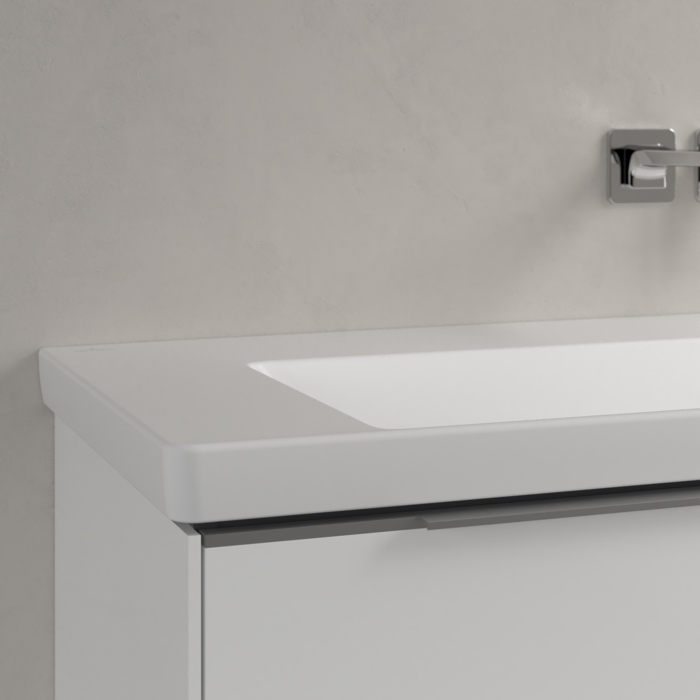 Villeroy&Boch Subway 3.0 Раковина 130х47х17см., без отв., подвесная, CeramicPlus, без перелива, цвет: белый камень