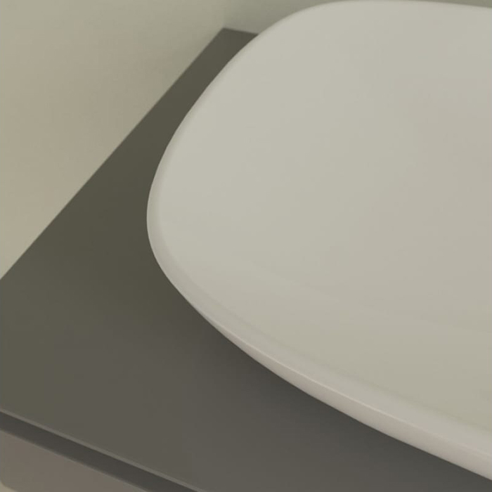 Villeroy&Boch Loop&Friends Раковина 38х56х12см., накладная, без отв., без перелива, цвет: альпийский белый
