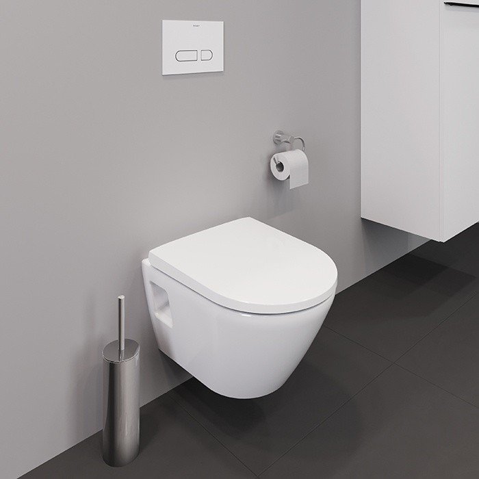 Duravit D-Neo Унитаз 36x48см., подвесной, безободковый, с сиденьем микролифт, цвет: белый