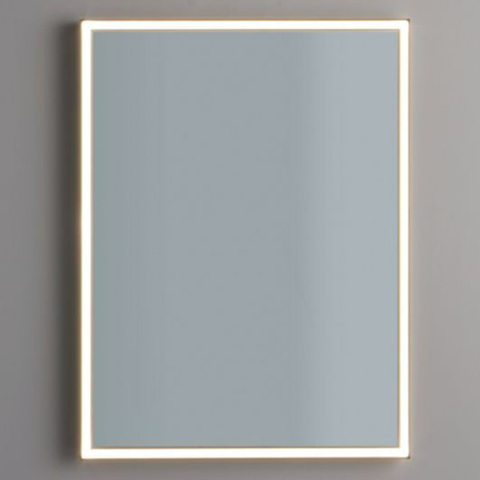 Bertocci Зеркало 60x75см., в алюминиевой раме, гориз./верт. установки, с сенсорным вкл. (снизу справа в вертикальном положении), цвет: черный матовый