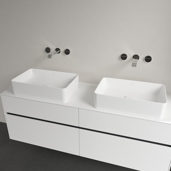 Villeroy&Boch Collaro Раковина накладная 56х36х14.5см., без отв., цвет: альпийский белый