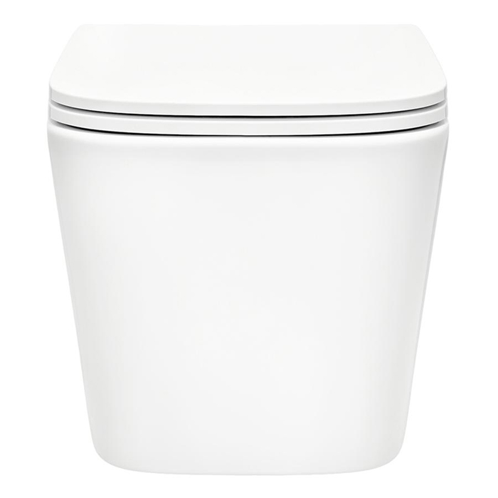 TECEspring R Комплект: унитаз подвесной Regular, безободковый, смыв Torando flush, сиденье Slim с микролифтом и быстрым снятием, цвет: белый