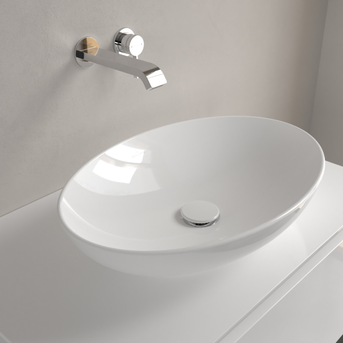 Villeroy&Boch Loop&Friends Раковина 38х56х12см., накладная, без отв., без перелива, цвет: альпийский белый