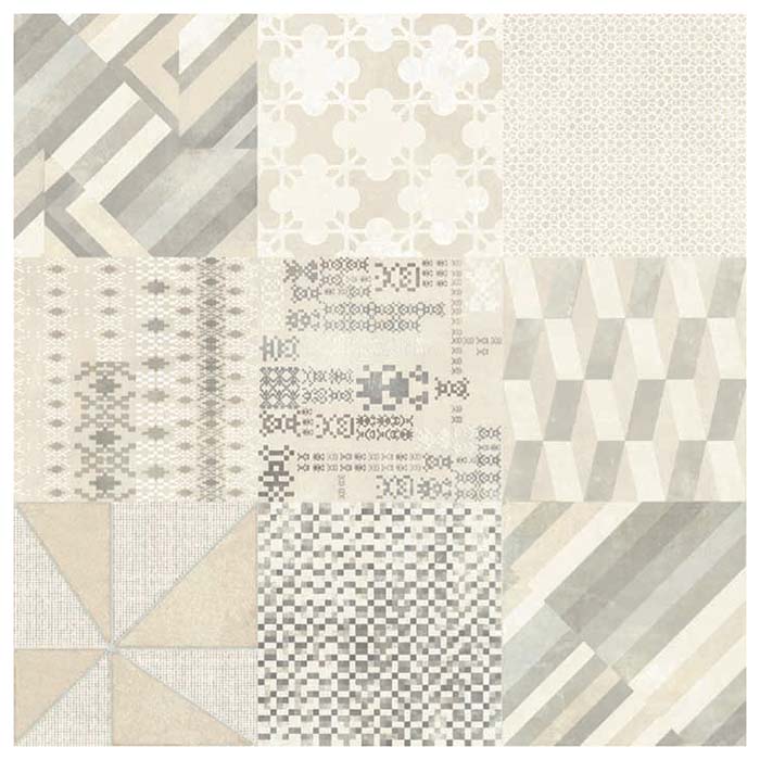 Mutina Azulej Керамогранит 20x20см, универсальный, глазурованный, цвет: mix bianco