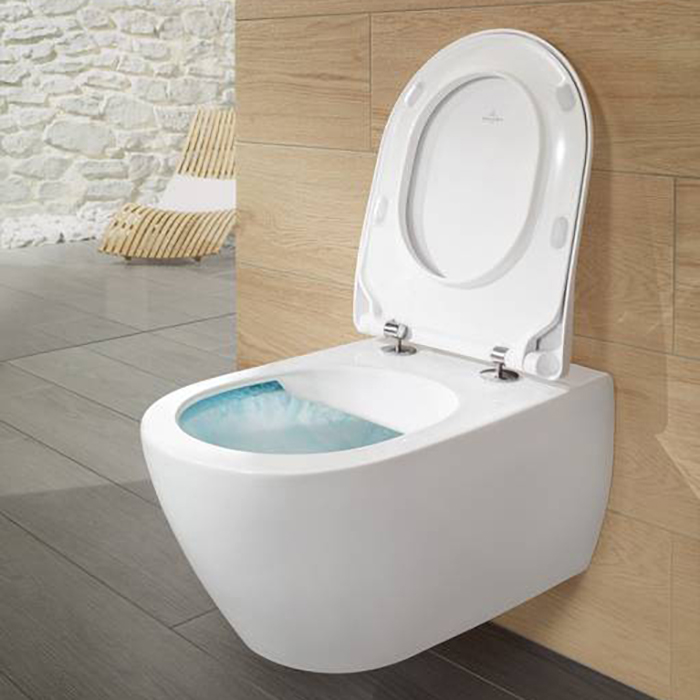 Villeroy&Boch Subway 2.0 Унитаз подвесной 37.5x56.5 см, безободковый, с антигрязевым покрытием CeramicPlus, цвет: белый