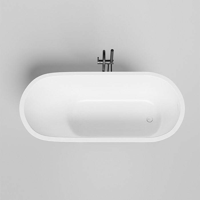 Salini Ornella KIT Встраиваемая ванна 170x80x60см, овальная, материал: S-Sense, цвет: глянцевый белый