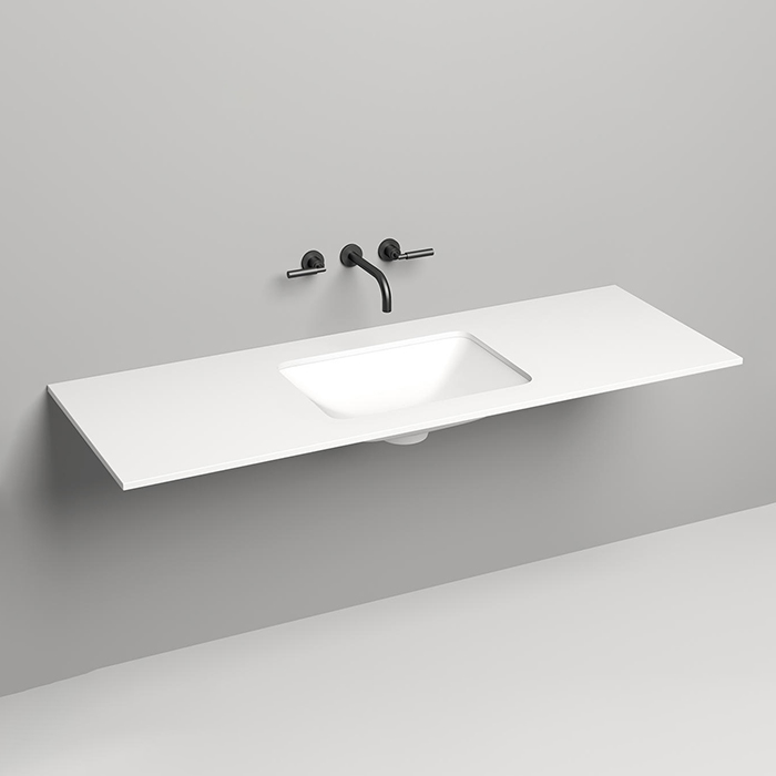 Salini Столешница 150х50х1.5 cм, из материалов S-Stone, цвет: белый матовый
