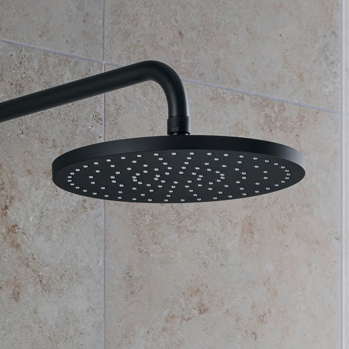 Duravit Shower Верхний душ Ø25 см, 1 режим, настенный/потолочный, цвет: черный матовый