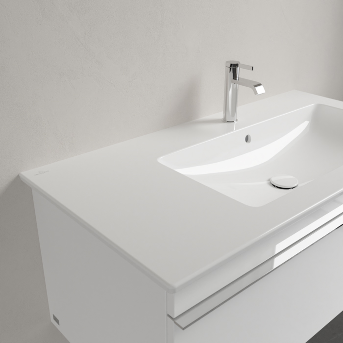 Villeroy&Boch Venticello Раковина 100х50 см, 1 отв., с переливом, с антигрязевым покрытием CeramicPlus, цвет: белый