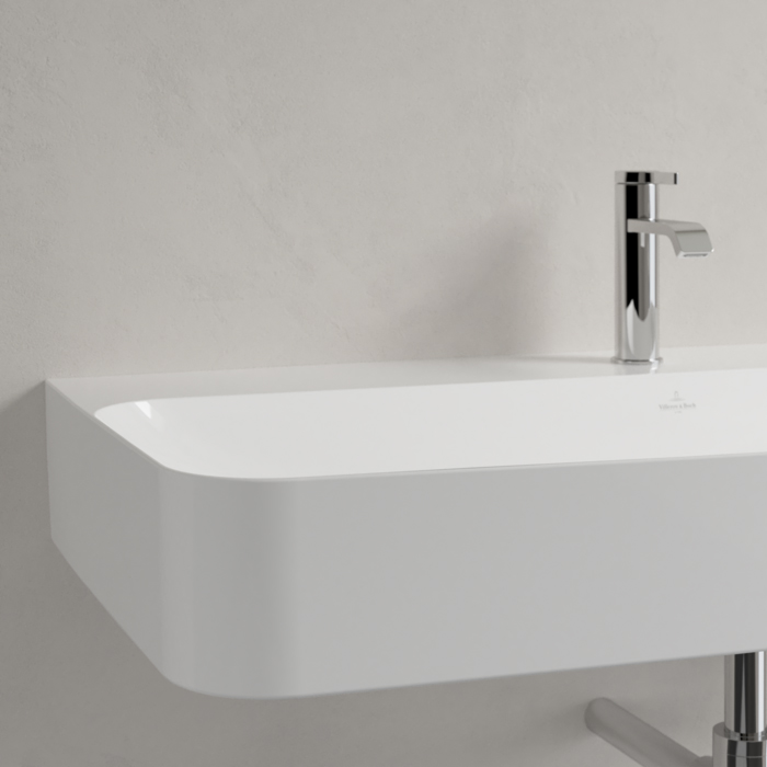 Villeroy&Boch Finion Раковина 100х47 см, 1 отв., с переливом, с антигрязевым покрытием CeramicPlus, цвет: белый