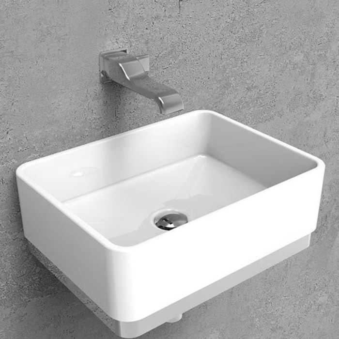 Flaminia Miniwash Раковина 48x36x13 см, без отв., подвесная, цвет: белый