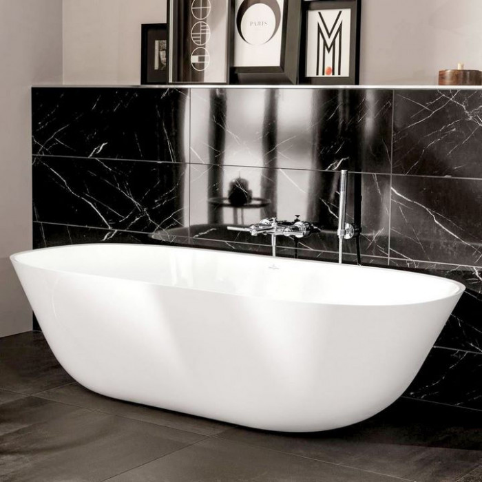 Villeroy&Boch Theano Ванна 175х80х50.6см., отдельностоящая, Quaryl®, цвет: альпийский белый