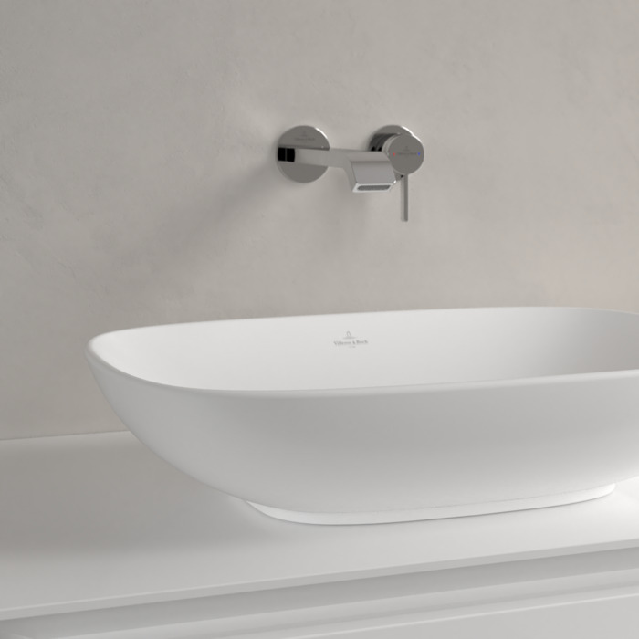 Villeroy&Boch Loop&Friends Раковина 38х56х12см., накладная, без отв., без перелива, цвет: альпийский белый