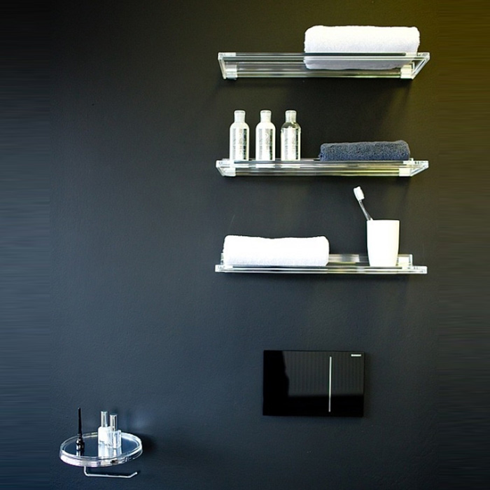 Laufen Kartell Полка 450x155мм, подвесная, цвет: прозрачный хрусталь