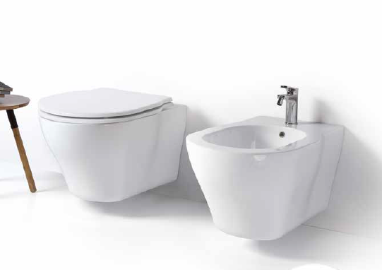 AZZURRA XL Унитаз подвесной 61х43х36 см., с креплением, цвет: белый