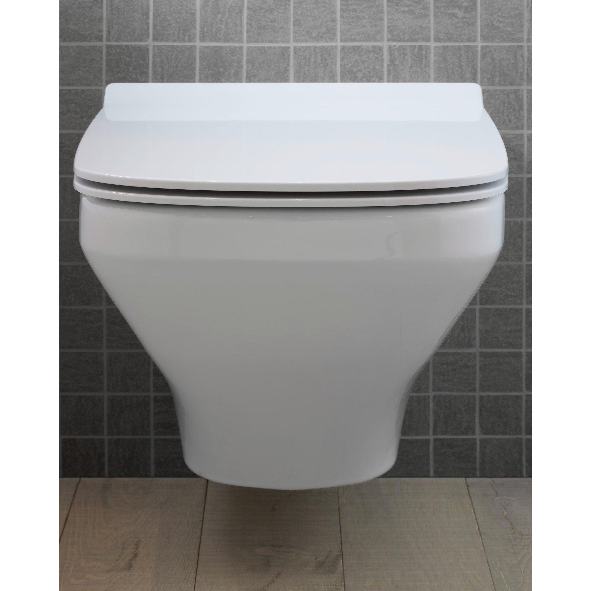 Duravit DuraStyle Комплект: подвесной унитаз Rimless 255109 37х54 см.+ сиденье с автоматическим закрыванием 006739,
