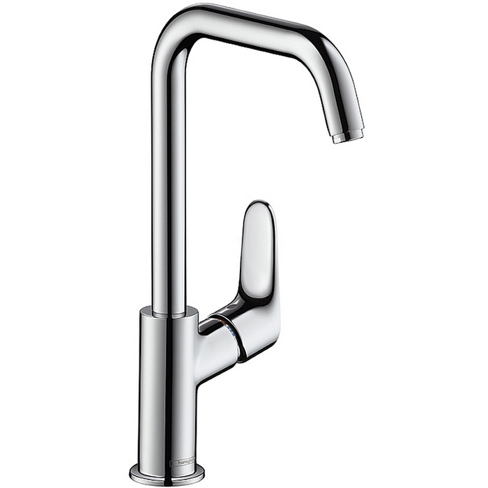 Hansgrohe Focus Смеситель для раковины с донным клапаном Push-Open, на 1 отв., поворотный излив 160мм, h236мм, цвет: хром