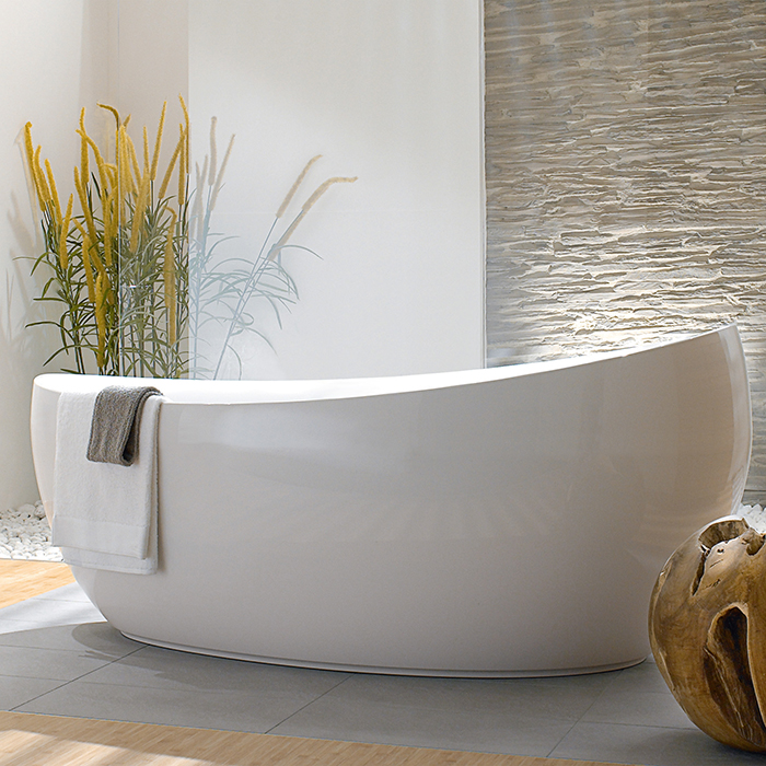 Villeroy&Boch Aveo New Generation Ванна 190х95х83см., отдельностоящая, Quaryl®, цвет: альпийский белый