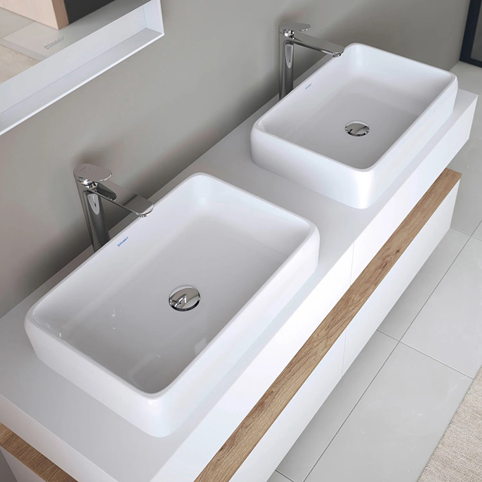 Duravit Qatego Раковина 56x40x13 см, накладная, без отв., цвет: белый