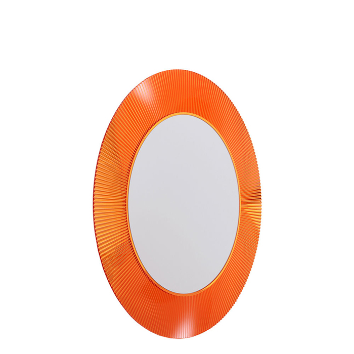 Laufen Kartell Зеркало круглое d=78см, настенное, со скрытой подсветкой, цвет: оранжевый