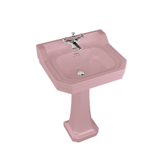 Burlington Bespoke Раковина 56x47см., подвесная, с 1 отв., цвет: Confetti Pink