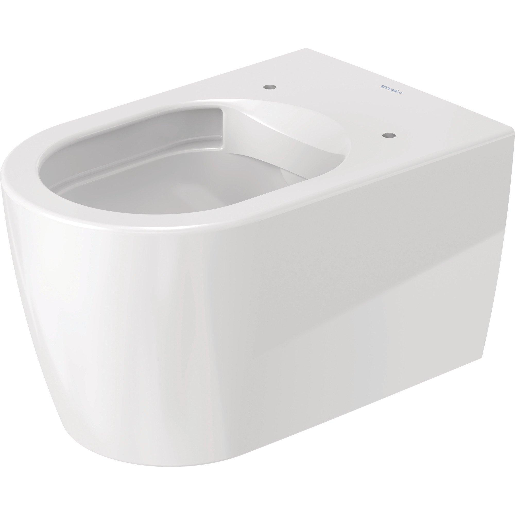 Duravit Me by Starck Комплект: подвесной унитаз 56x37см, Rimless 252909+ сиденье с мягким закрыванием 002009, цвет: белый