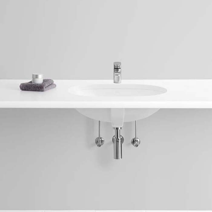 Villeroy&Boch O.novo Раковина 65х40х20.8см., без отв., под столешницу, с переливом, с антигрязевым покрытием CeramicPlus, цвет: альпийский белый