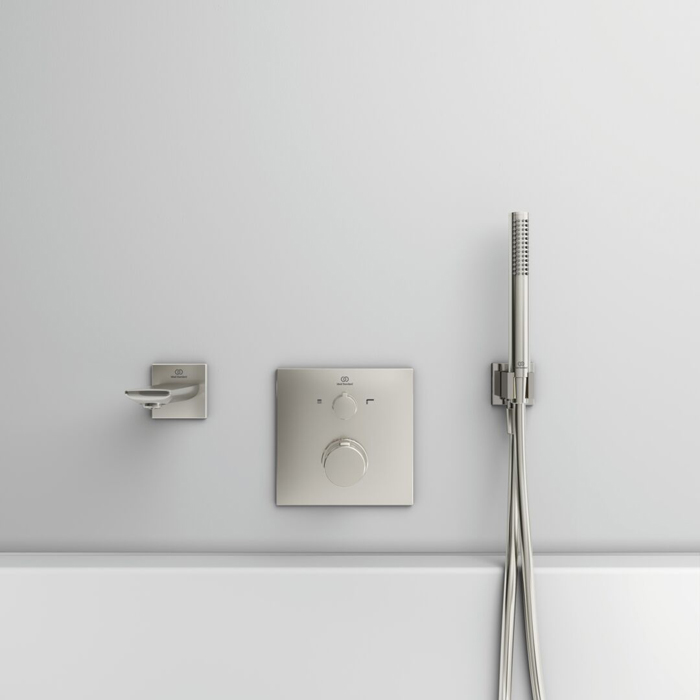 Ideal Standard Ceratherm C100 Смеситель для душа, встраиваемый, термостатический, цвет: PVD Silver Storm (Серебряный Шторм)