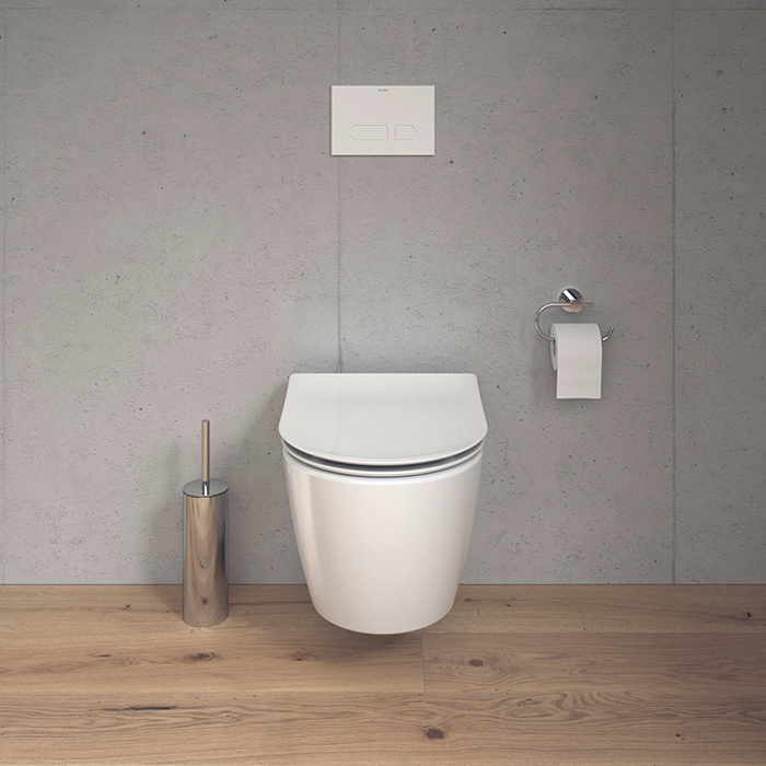 Duravit Soleil by Starck Унитаз 37x48 см, подвесной, безободковый, Weiß Hochglanz, HyG, цвет: белый