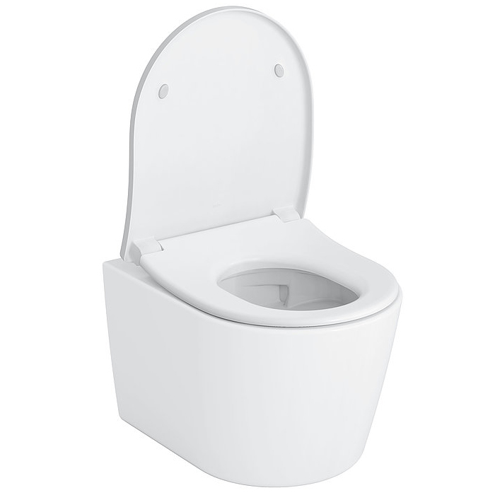 Toto RP Унитаз 49х38х33.5см., подвесной, безободковый, смыв tornado, Cefiontect, с сиденьем, SoftClose, петли из нерж. стали, цвет: белый
