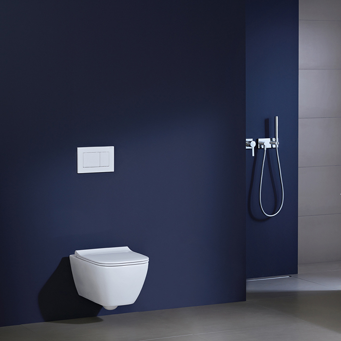 Geberit Smyle Square Унитаз 35х54см., подвесной, безободковый, с крышкой-сиденьем и микролифтом, цвет: белый
