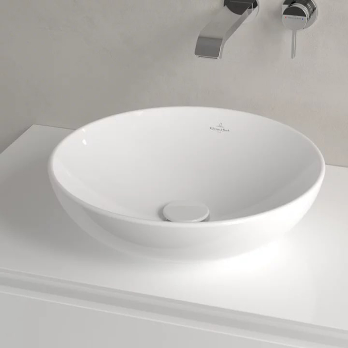 Villeroy&Boch Loop&Friends Раковина 42х42см., накладная, без отв., без перелива, цвет: альпийский белый