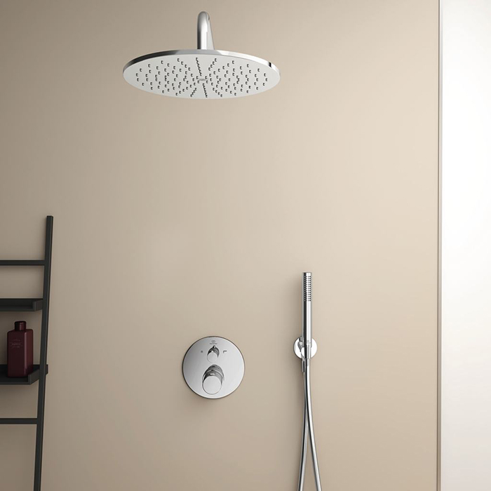 Ideal Standard Ceratherm T100 Душевой комплект: встраиваемый термостатический смеситель, верхний душ Ø30см., держатель, лейка для душа и шланг 175см., цвет: хром