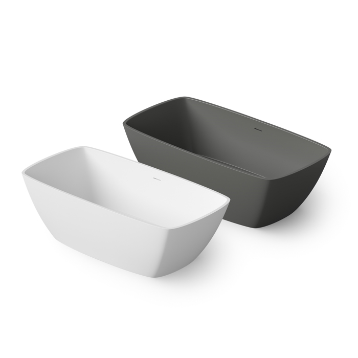 Dea Design Modern Ванна 170x85x54см., отдельностоящая, Solid Surface, цвет: White №18