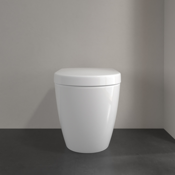 Villeroy&Boch Subway 2.0, Унитаз с открытым смывным краем, пристенная установка, DirectFlush, горизонтальный выпуск, не подходит для установки со смывными кранами, 37x56см, цвет: белый