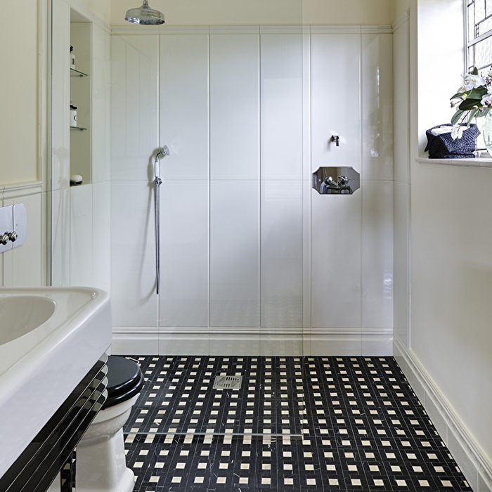 Devon&Devon Elite Плитка из натурального камня 60x60см, универсальная, мрамор, elite 4, цвет: crema marfil/black marquinha