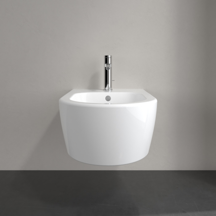 Villeroy&Boch Avento Биде подвесное 37x53см., 1 отв., цвет: альпийский белый