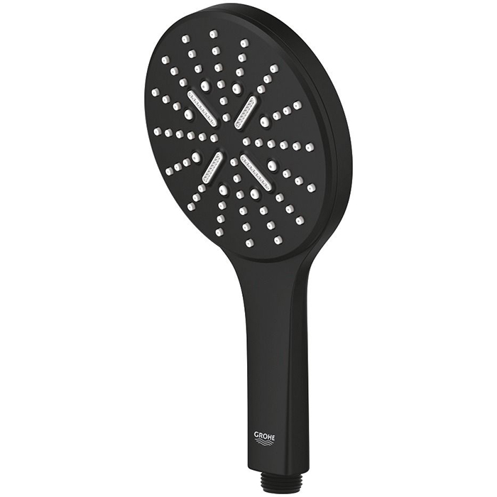 Grohe Rainshower SmartActive 130 Ручной душ, 3 режима, цвет: фантомный чёрный