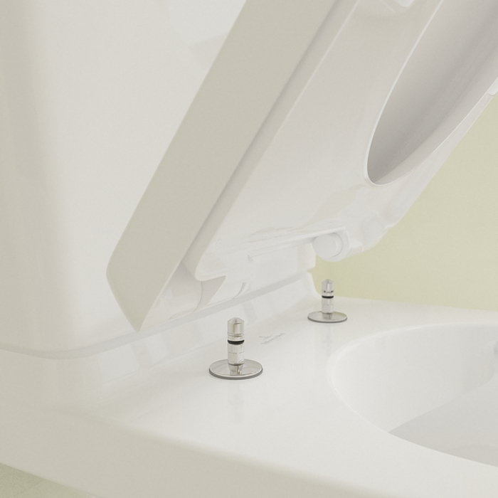 Villeroy&Boch O.novo Унитаз 39x80x63см., напольный, безободковый, с гориз. выпуском, цвет: альпийский белый