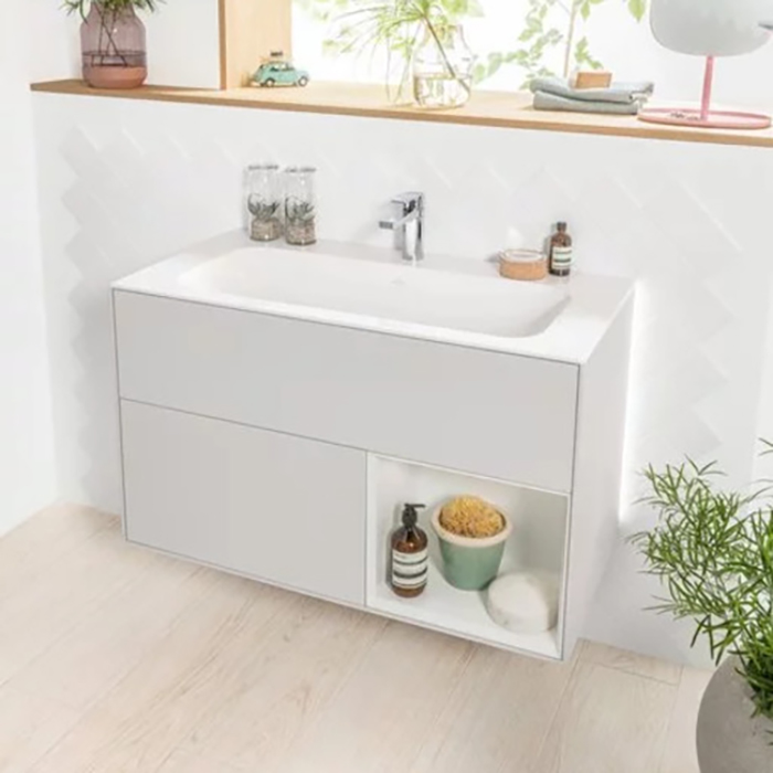 Villeroy Boch Finion Раковина встраиваемая 100х50см., с 1 отв., с антигрязевым покрытием CeramicPlus, цвет: альпийский белый