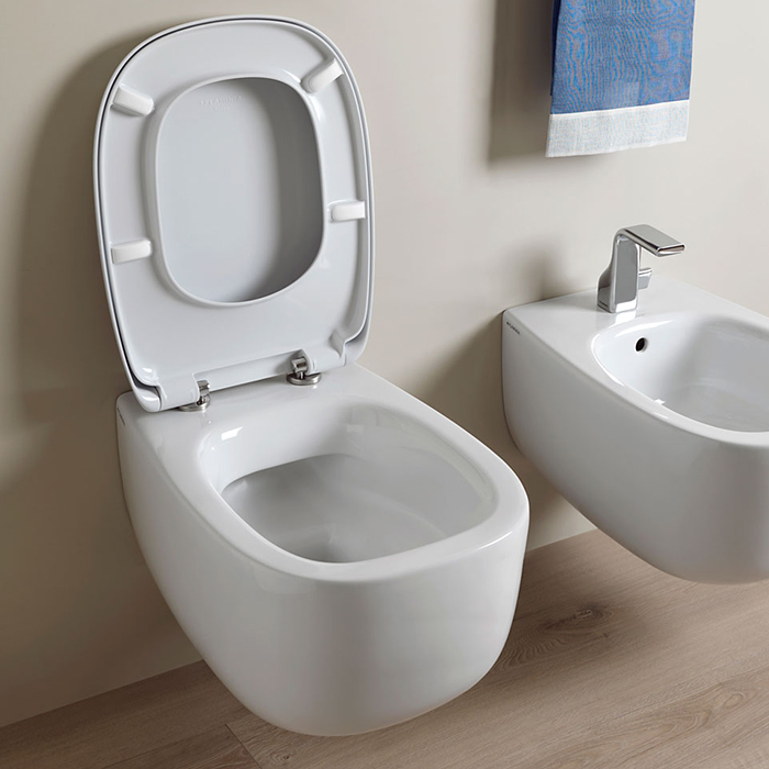 Flaminia Bonola Унитаз подвесной 54x38xh27см, с системой goclean®, цвет: белый глянцевый